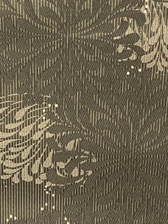 【タキゴン在庫処分】花華の正絹八寸帯　アガパンサス　黒　仕立付き