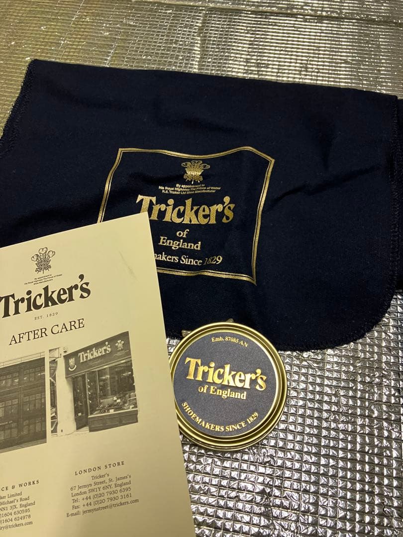 ク*ン様 トリッカーズ　M2508 カントリーブーツ　ブラックレザーハイカットブ