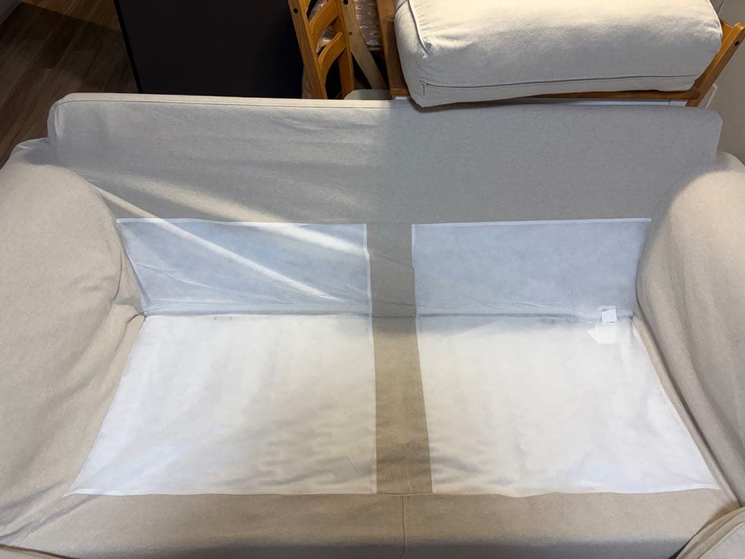 IKEA　エークトルプ　ベージュ　2人掛けソファ ソファカバーのみ