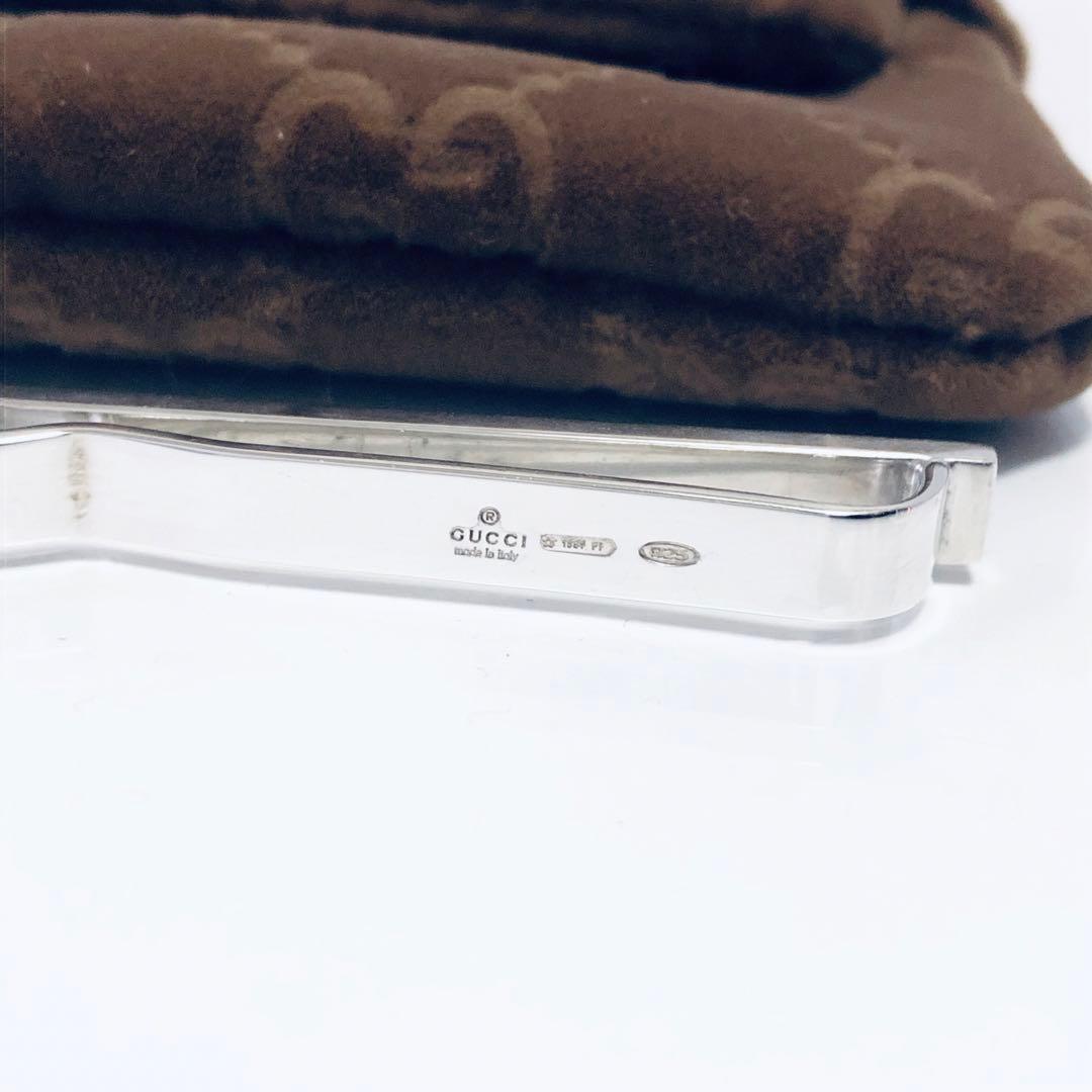GUCCI Gロゴ ネクタイピン ダイバー シルバー J251002