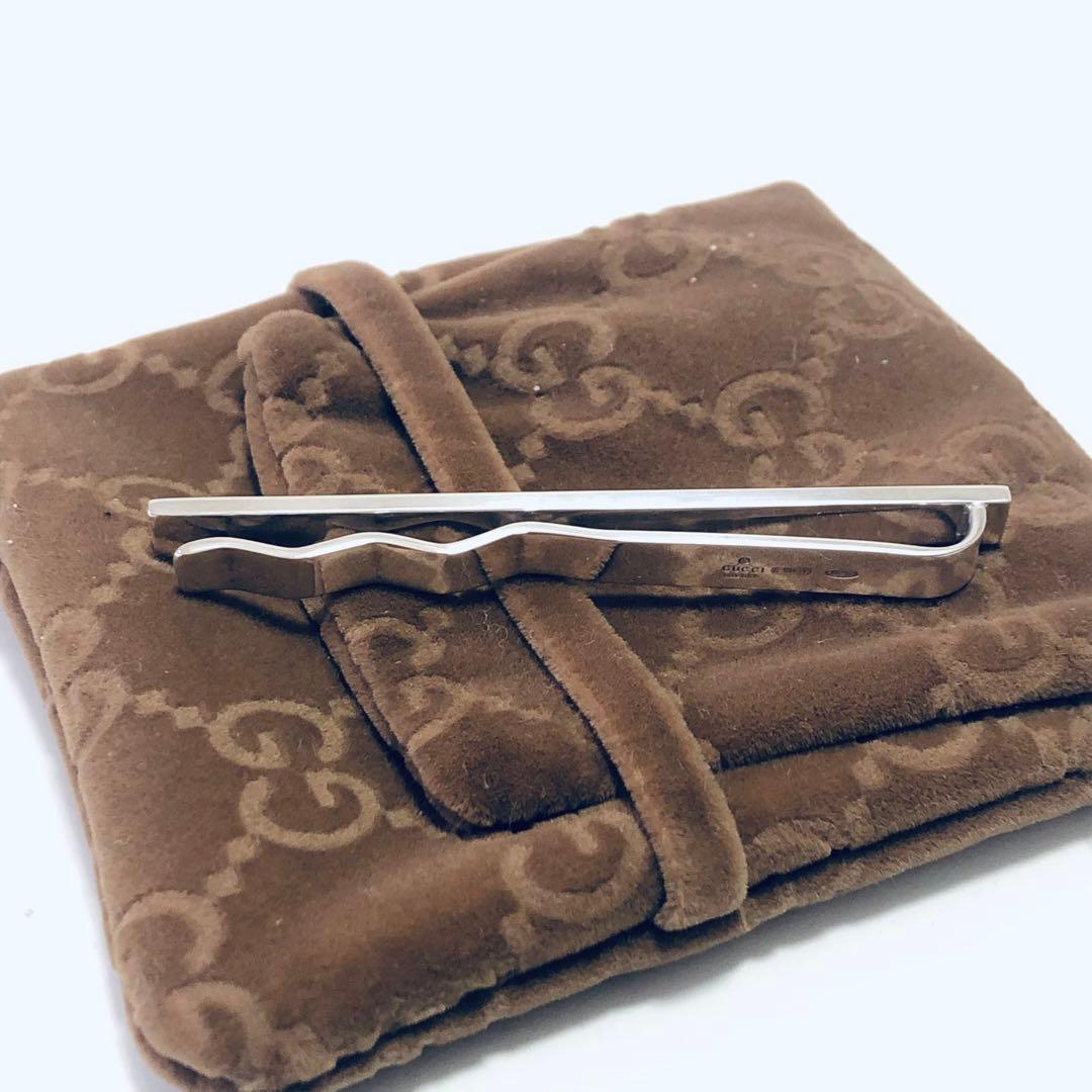 GUCCI Gロゴ ネクタイピン ダイバー シルバー J251002