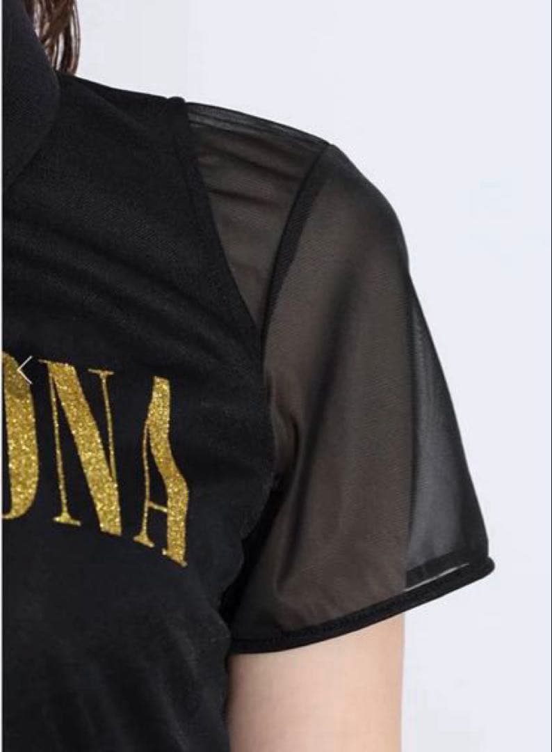 新品未使用　MARK & LONA シアー袖半袖ポロシャツ