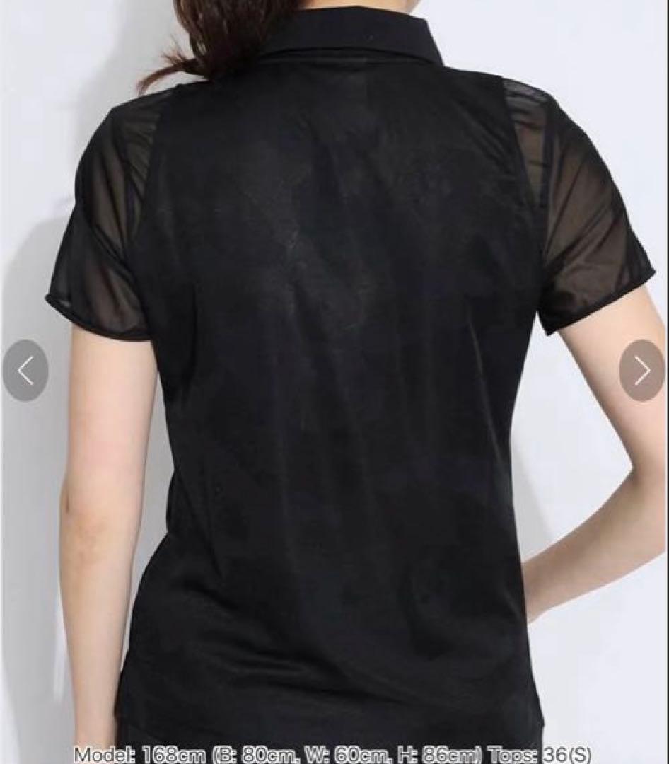 新品未使用　MARK & LONA シアー袖半袖ポロシャツ