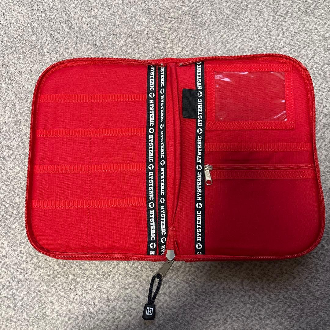 美品【HYSTERIC MINI ヒスミニ】総柄　母子手帳ケース 赤　レッド