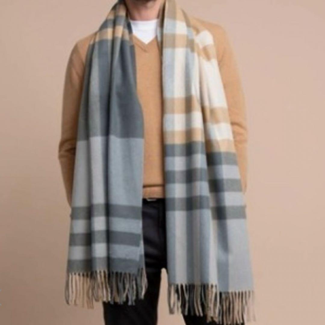 【新品未使用】国内正規品　ジョンストンズ　カシミア100% 大判ストール