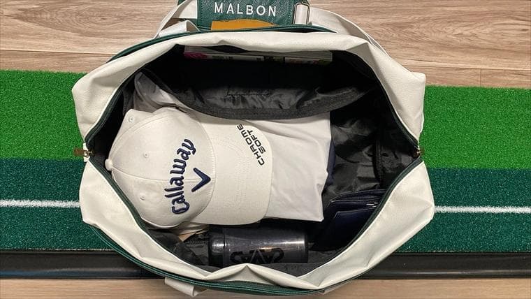 未使用品 ボストンバッグ ゴルフバッグ ショルダーベルト付き シューズ収納