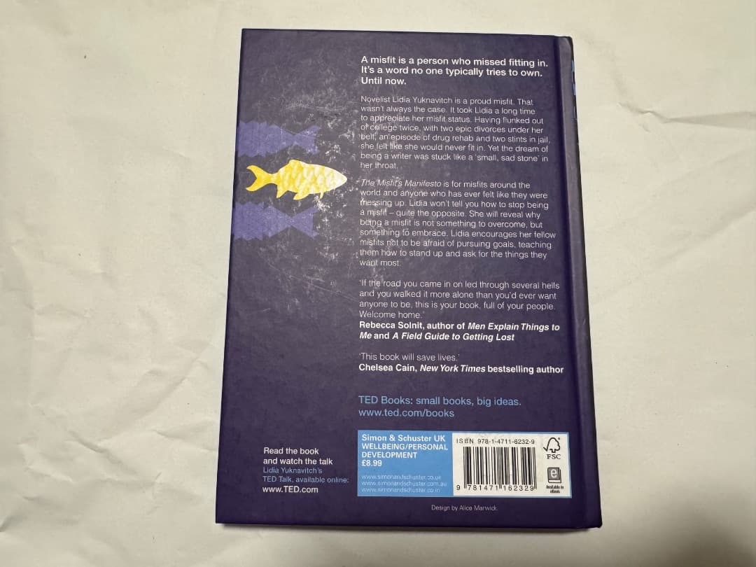 洋書 The Misfit's Manifesto Lidia Yuknavitch
