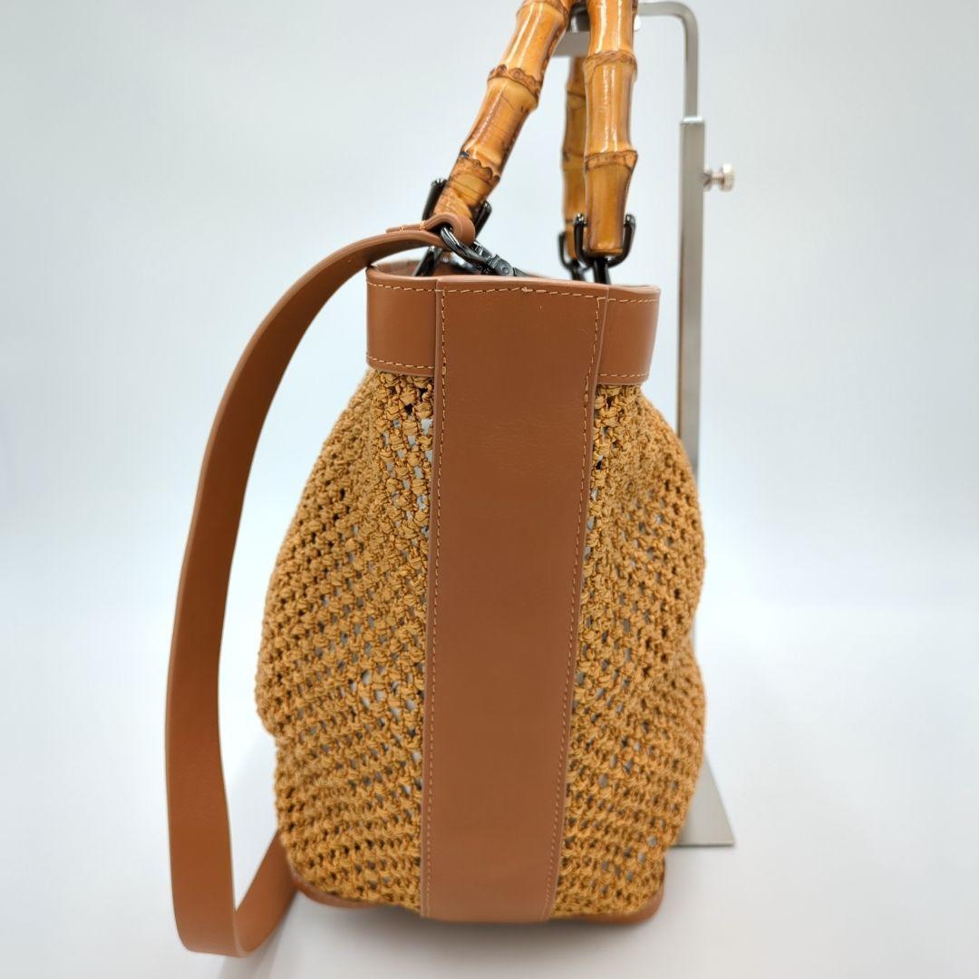 【極美品】WEEKEND Max Mara かごバッグ　バンブー　2wayバッグ