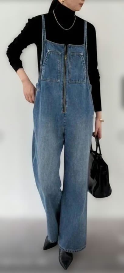 週末限定値下げ‼️タイムセール✨Loungedress　デニムオールインワン