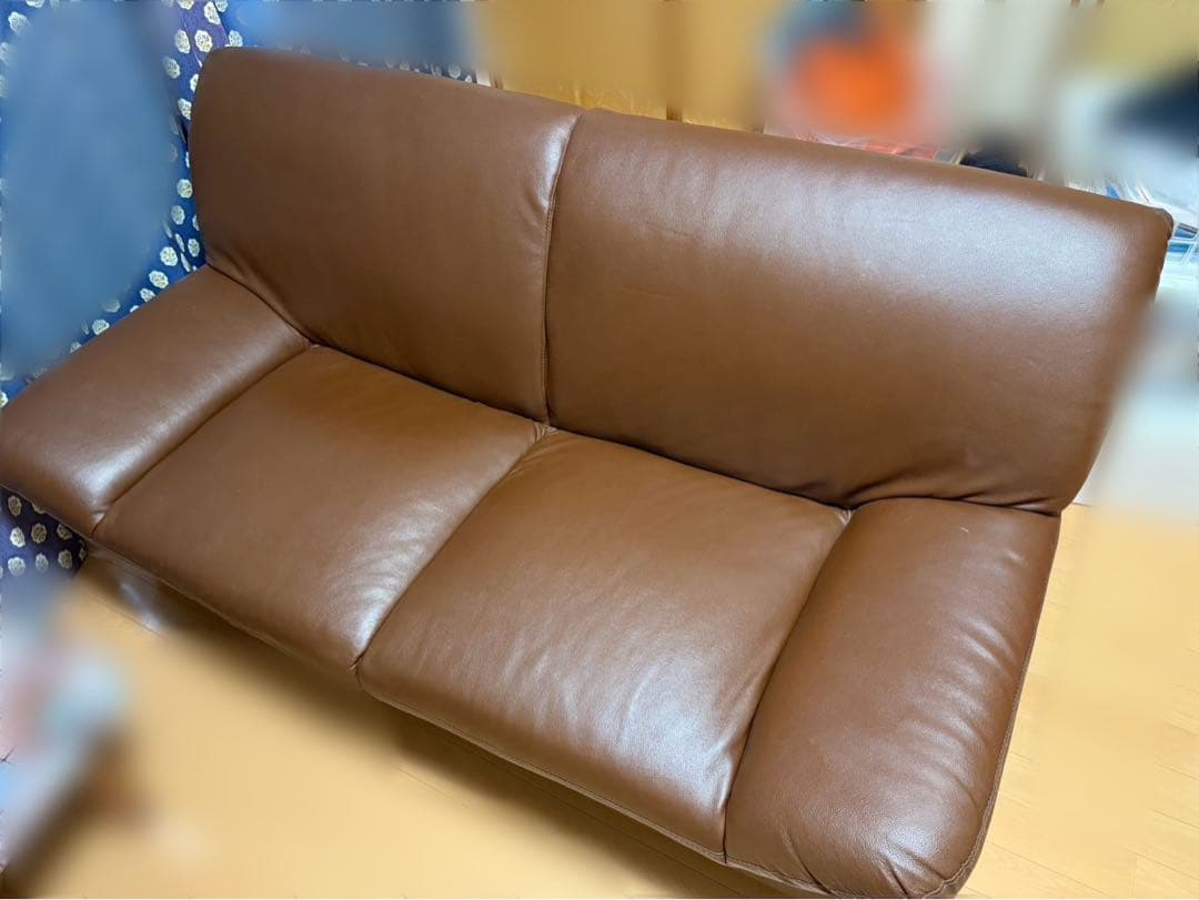 【最終値下金額】本革　ブラウン　ソファ　2人掛け