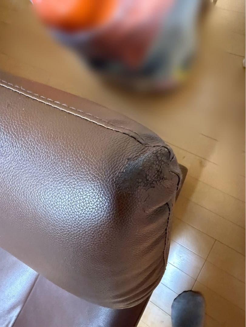 【最終値下金額】本革　ブラウン　ソファ　2人掛け