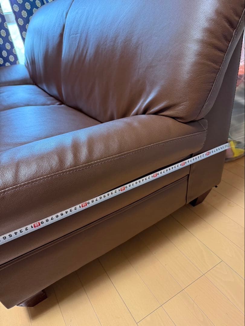 【最終値下金額】本革　ブラウン　ソファ　2人掛け