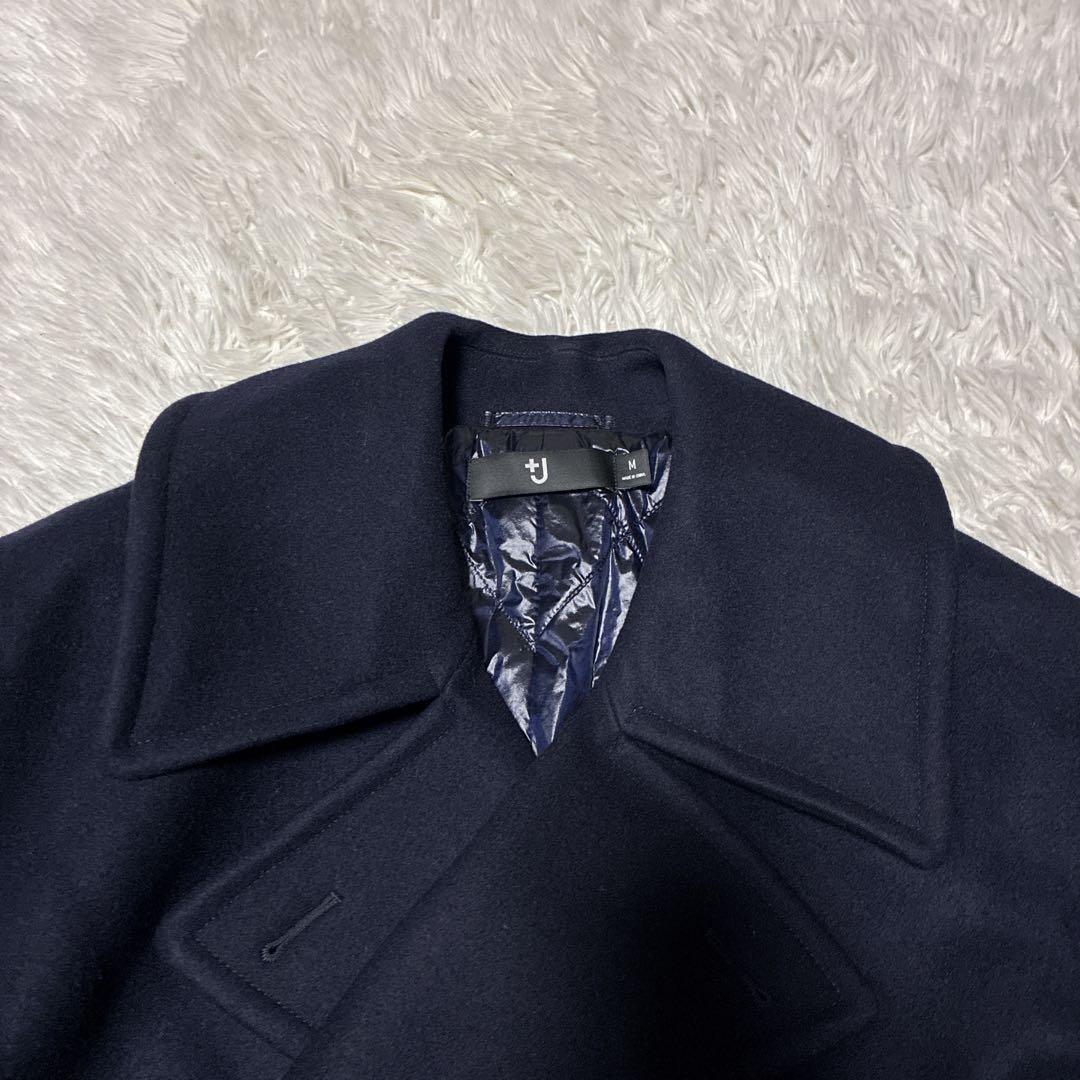 未使用タグ有⭐️ユニクロ　ジルサンダー　限定完売コラボ　Pコート　ネイビー M