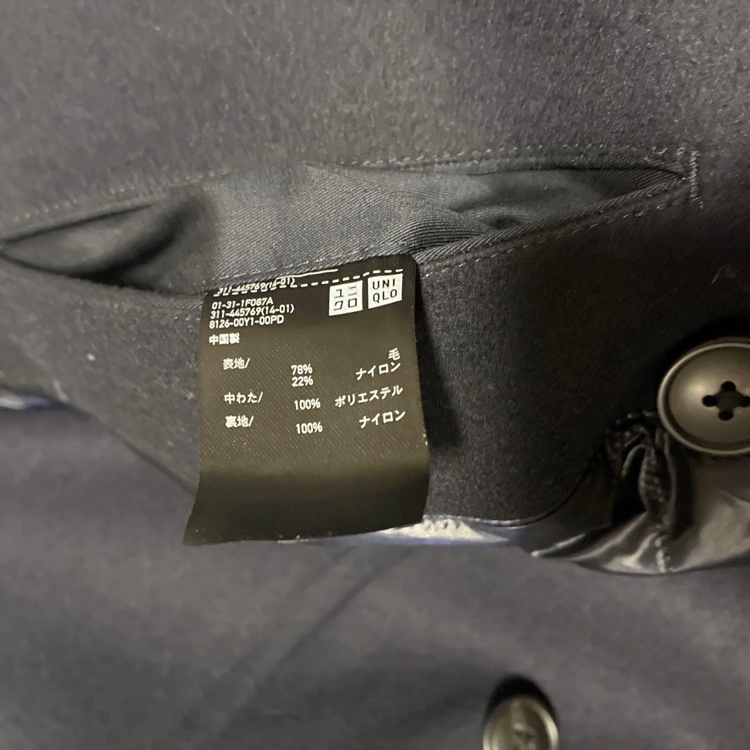 未使用タグ有⭐️ユニクロ　ジルサンダー　限定完売コラボ　Pコート　ネイビー M