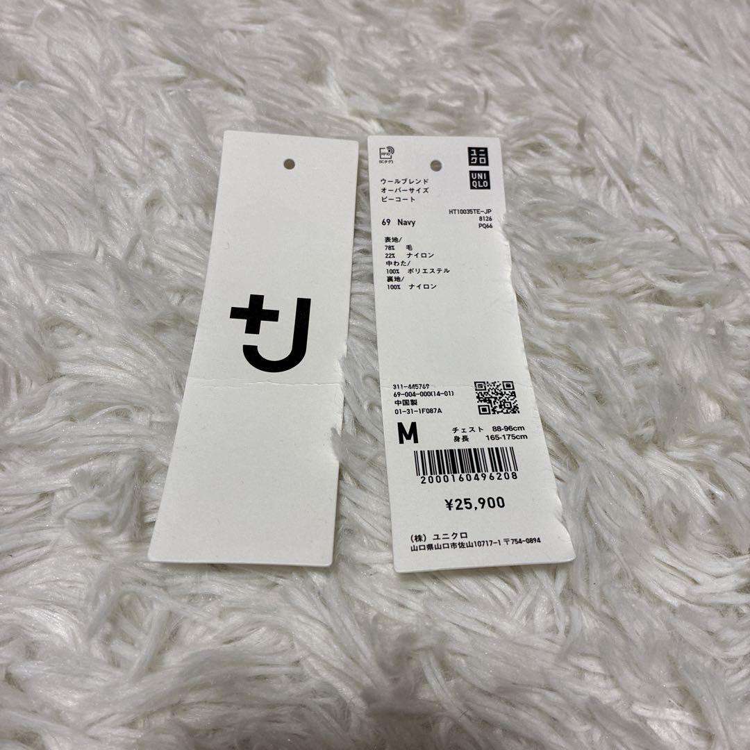 未使用タグ有⭐️ユニクロ　ジルサンダー　限定完売コラボ　Pコート　ネイビー M