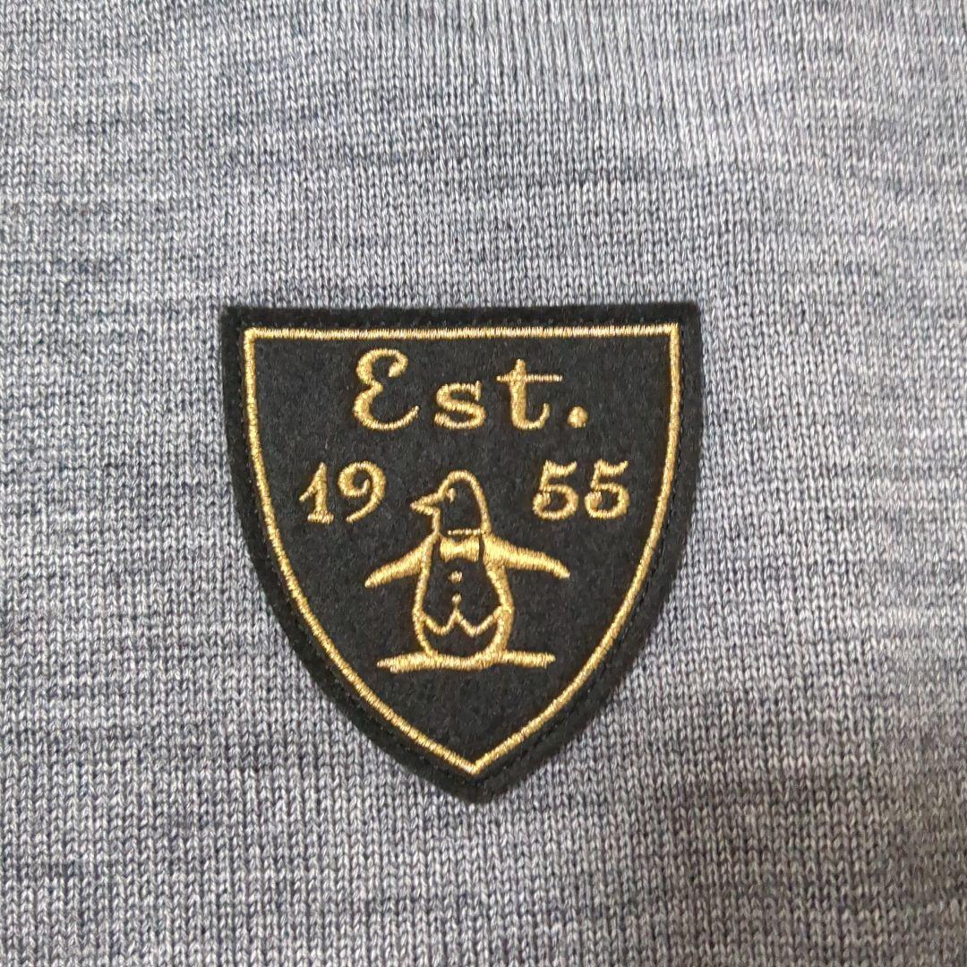 新品 マンシングウェア 吸湿発熱 ワッペンセーター M グレー