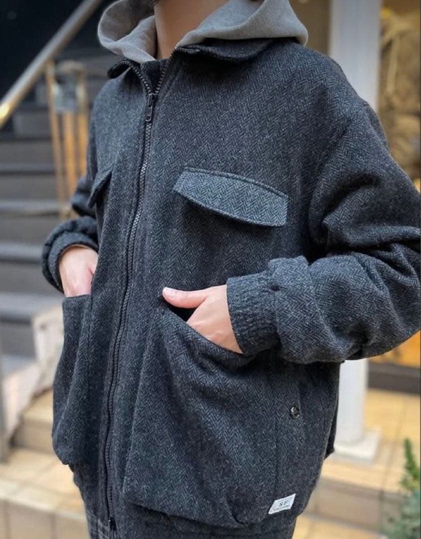 ササフラス　D/C Armor Jacket Heavy Herringbone