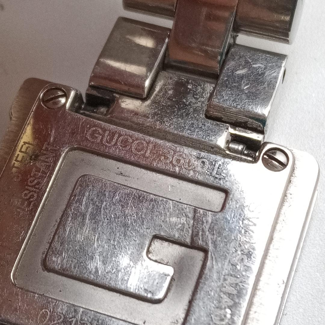 美品☆GUCCI　グッチ　レディース腕時計　3600L　スクエア【W7-12】