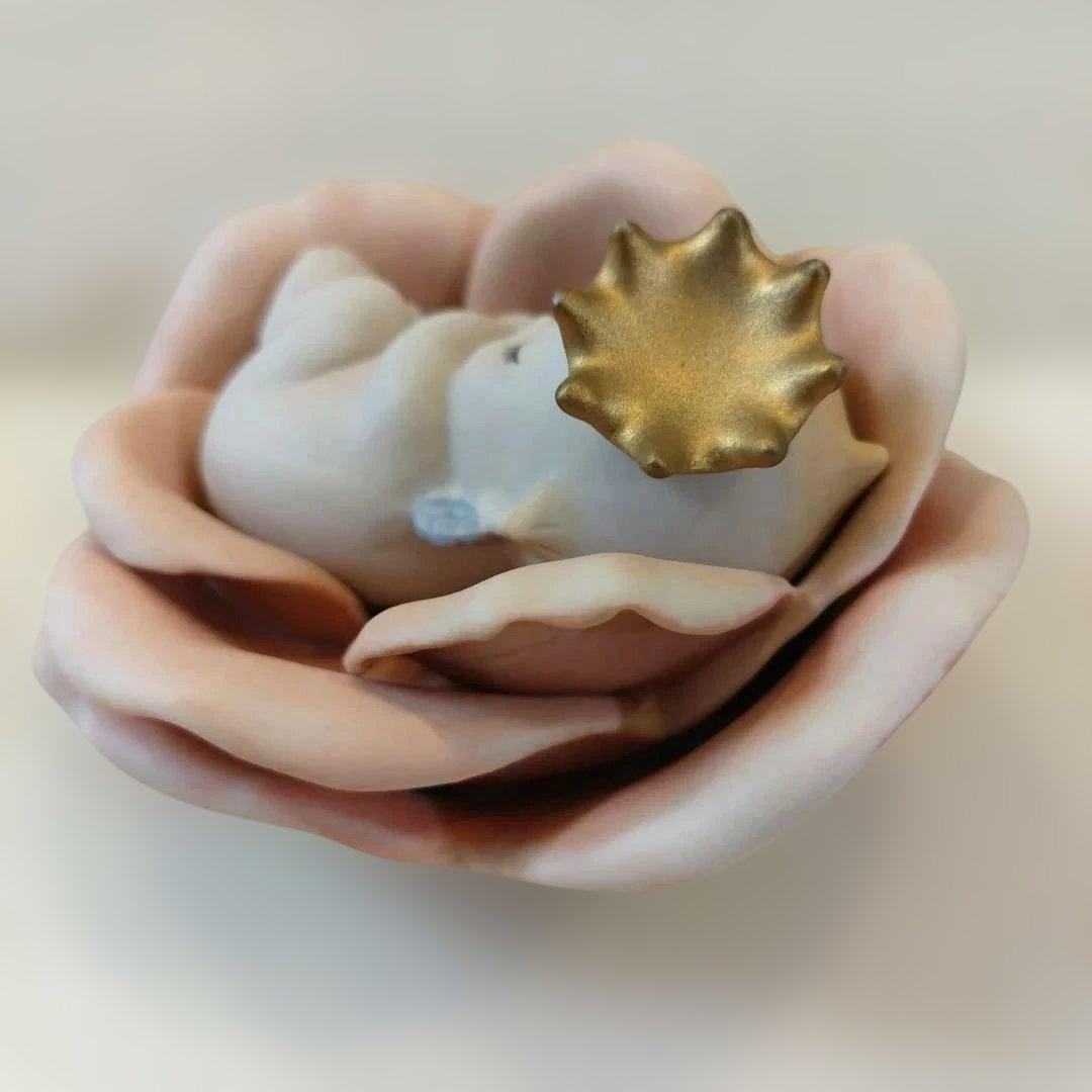 陶器 置物 ローズオニール　キユーピー　ビスクドール　3点セット