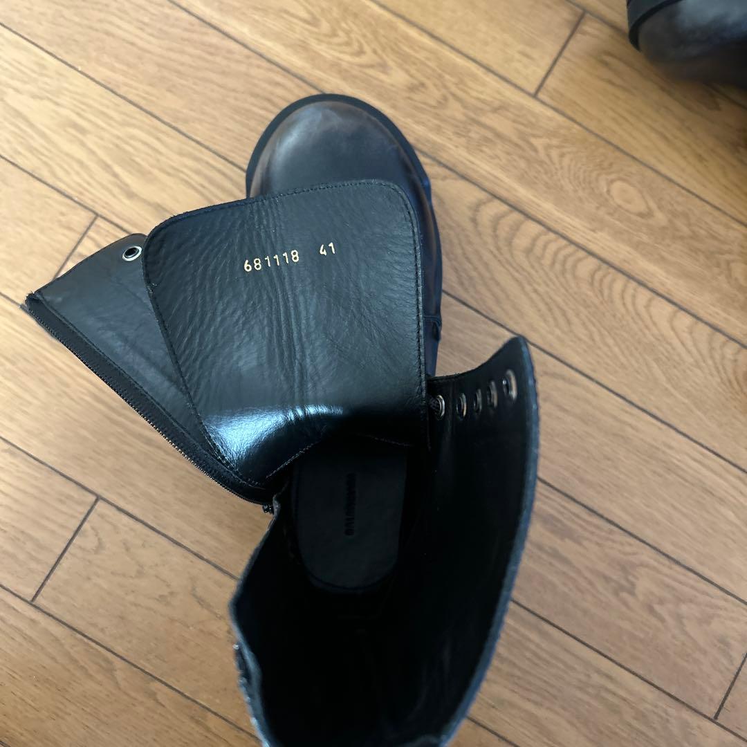 靴 balenciaga faded bulldozer boots 41