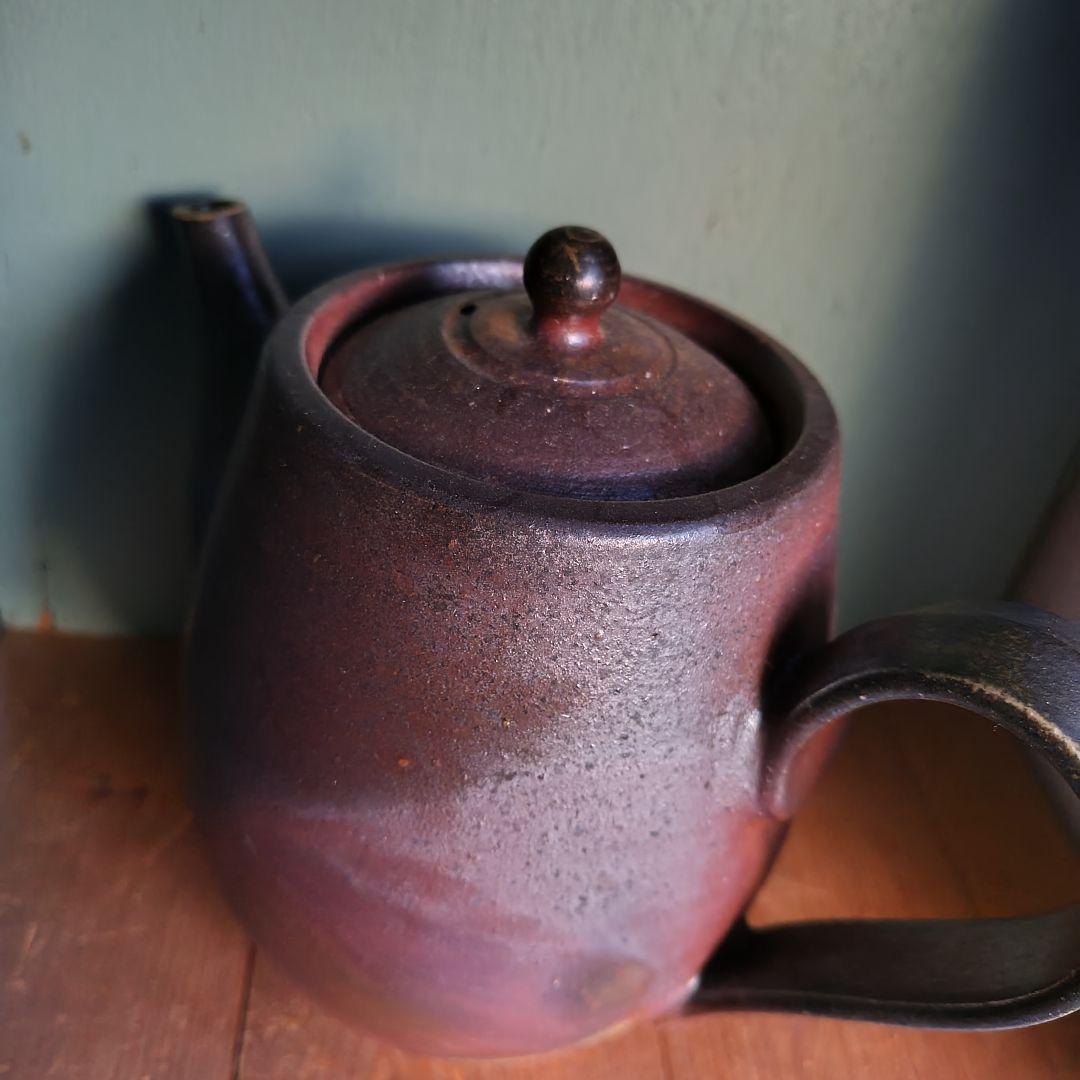 備前焼　急須　後楽窯　堀川南山　ティーポット　茶道具　茶器　岡山伝統工芸品　珈琲
