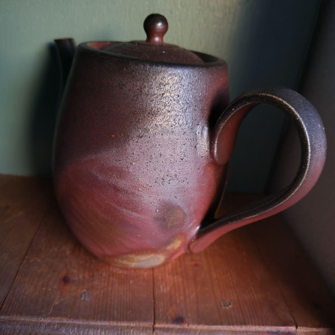 備前焼　急須　後楽窯　堀川南山　ティーポット　茶道具　茶器　岡山伝統工芸品　珈琲