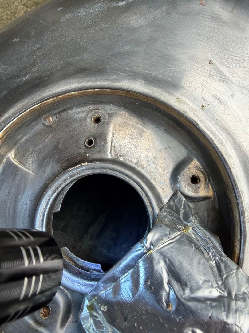 HONDA CBR250R MC19ハリケーン 純正タンク塗装用 錆び取り済み