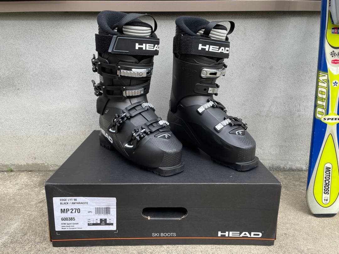 K2スキー板 HEADブーツ(新品小傷あり) ポール3点セット