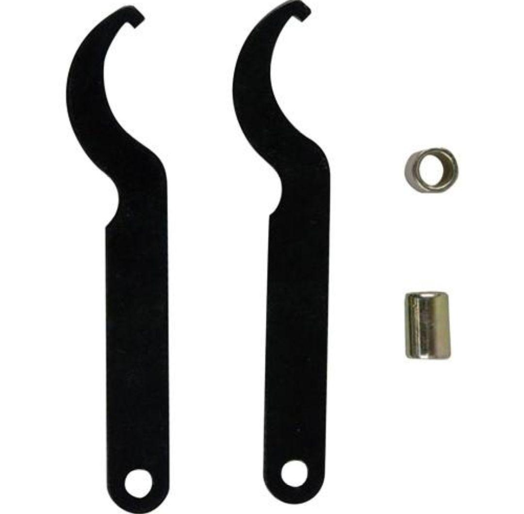 リアサスペンション 青 銀 2個セット