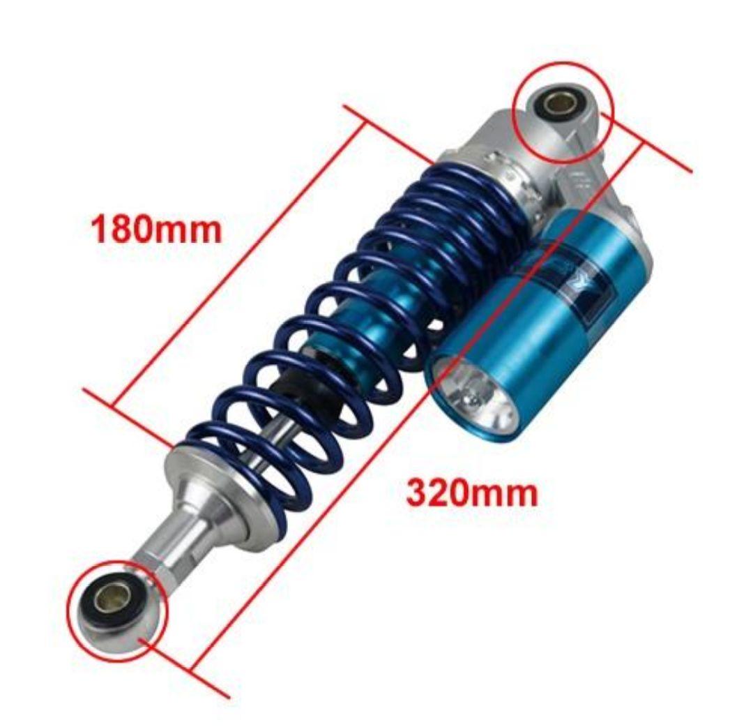 リアサスペンション 青 銀 2個セット