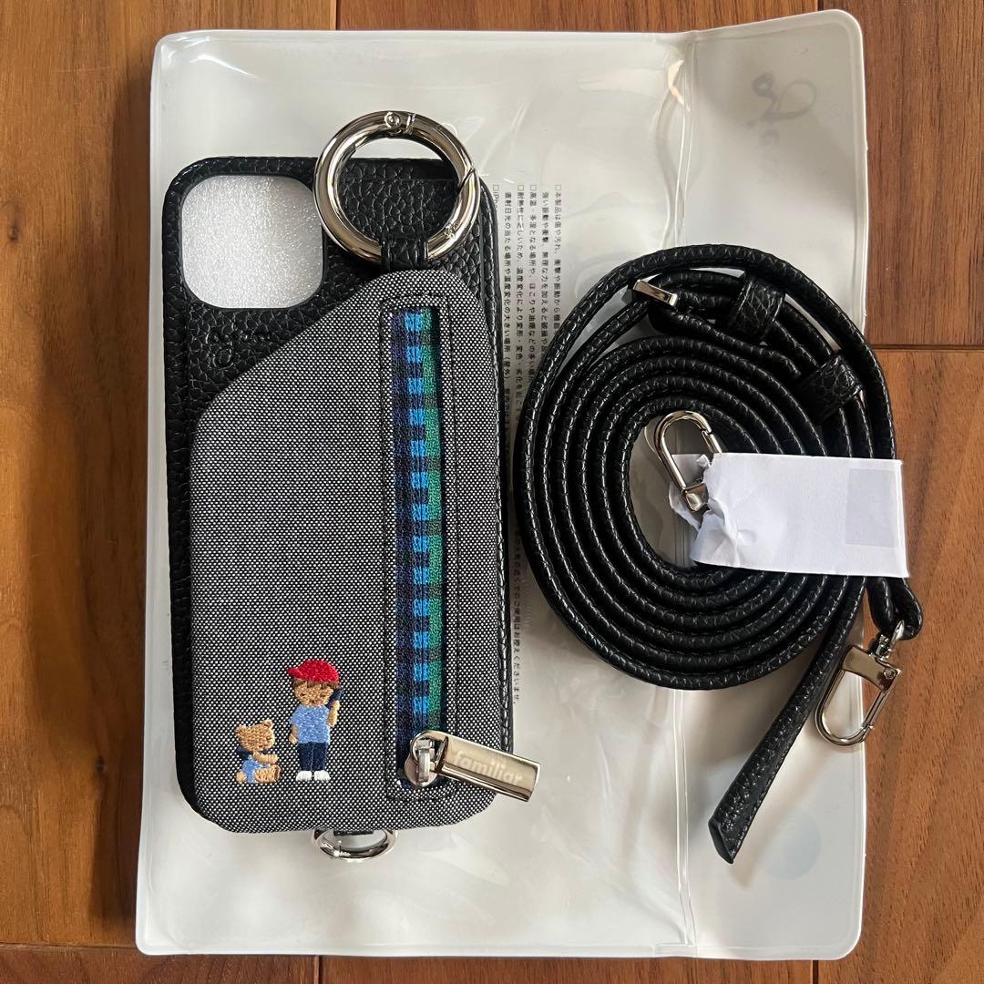 値下げ！新品・未使用品　ファミリア　ajew　コラボ　iPhone13ケース