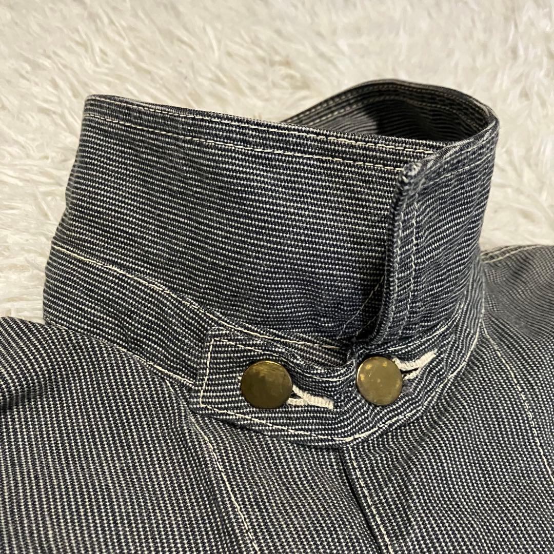 レア シュガーケーン ビームスコラボ ストライプカバーオール グレー Mサイズ