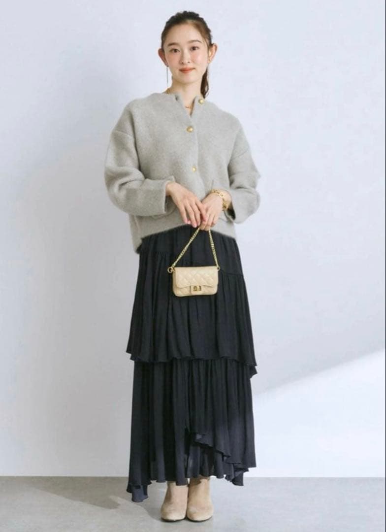 【2/1まで/チョコ様】ハイクオリティウール接結ジャケットカーディガン