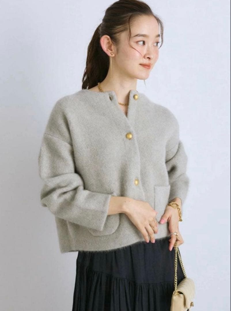 【2/1まで/チョコ様】ハイクオリティウール接結ジャケットカーディガン
