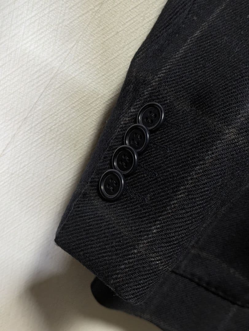 Gabo ガボ ナポリ製 ウィンドウペン ジャケット 48 本切羽 手縫い