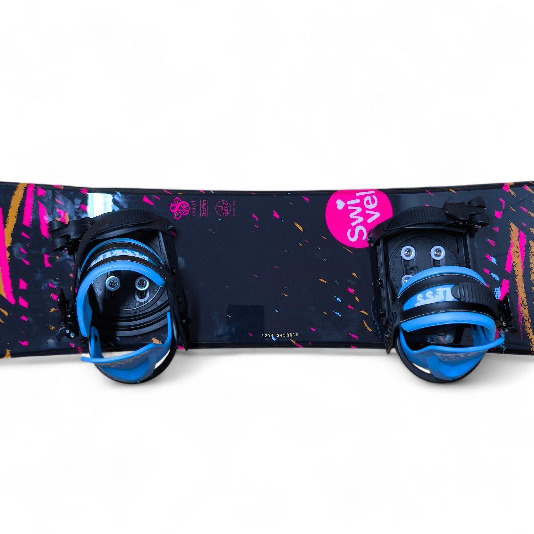 Swivel キッズ ジュニア スノーボード ＆ ビンディングセット 120cm