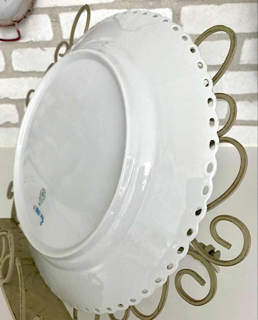 ロイヤルコペンハーゲンブルーフルーテッドフルレース27cm大皿ディナープレート