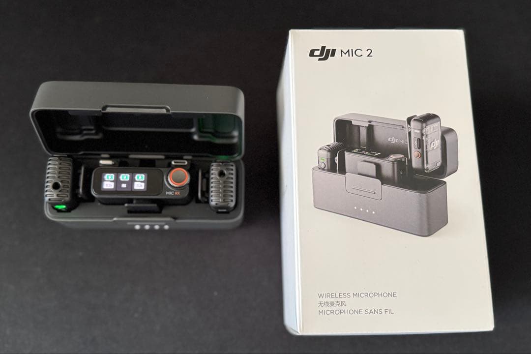 DJI Mic 2（トランスミッター×2 + レシーバー×1 + 充電ケース）