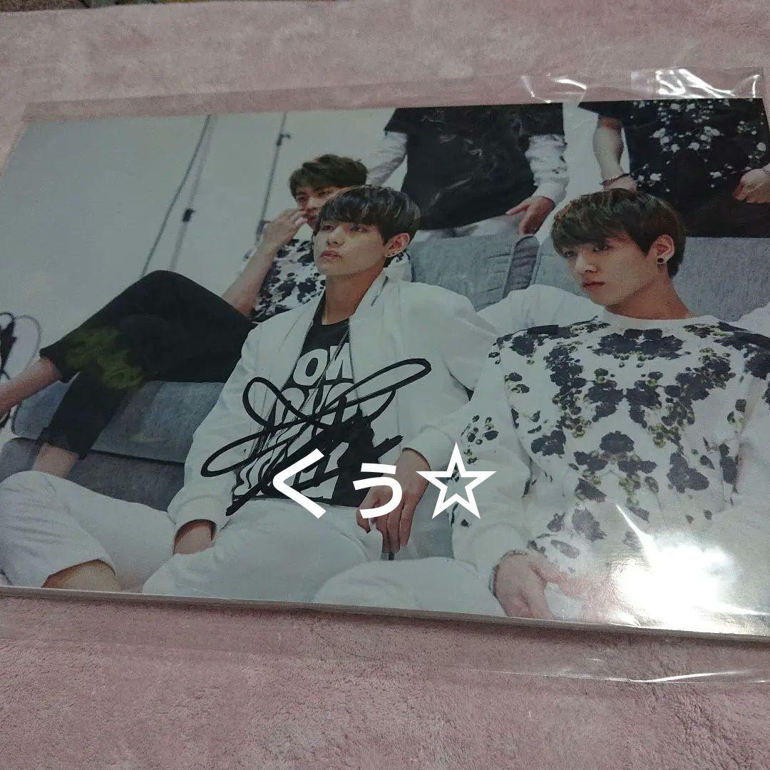 BTS 防弾少年団 タワレコ 直筆サイン当選パネル直筆 テテ V