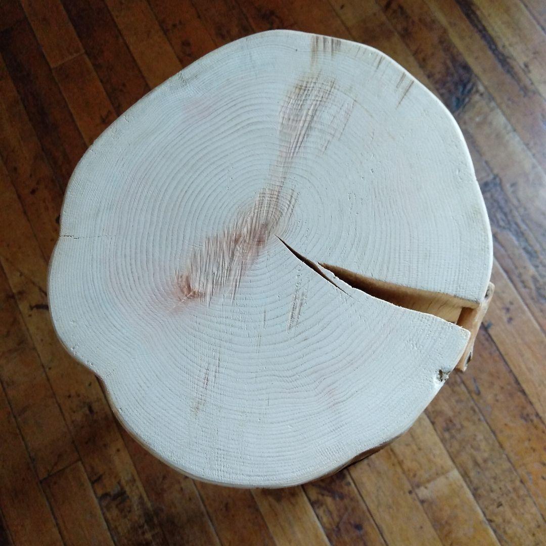 丸太のスツール-3