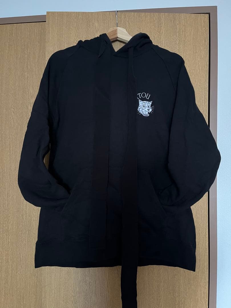 PATOU×Onitsuka Tigerブラック パーカー フード付き