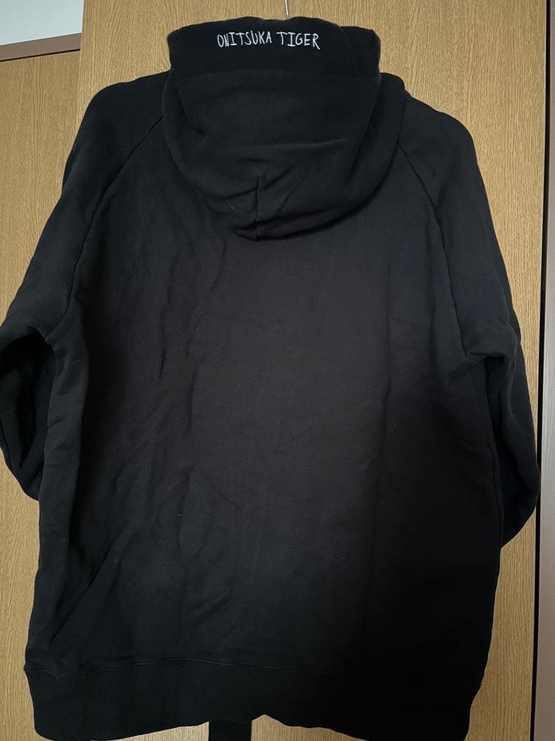 PATOU×Onitsuka Tigerブラック パーカー フード付き