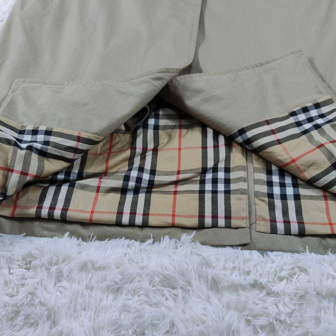 バーバーリーズ ステンカラーコート ベージュ ノバチェック ベージュ
