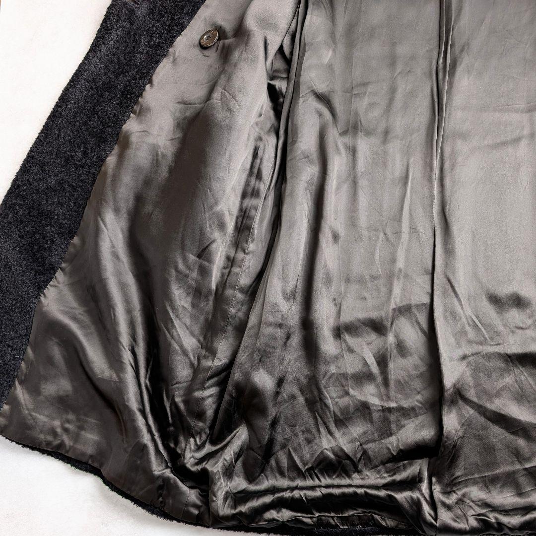 【訳あり】MaxMara マックスマーラ アルパカ混 シャギーコート ブラック