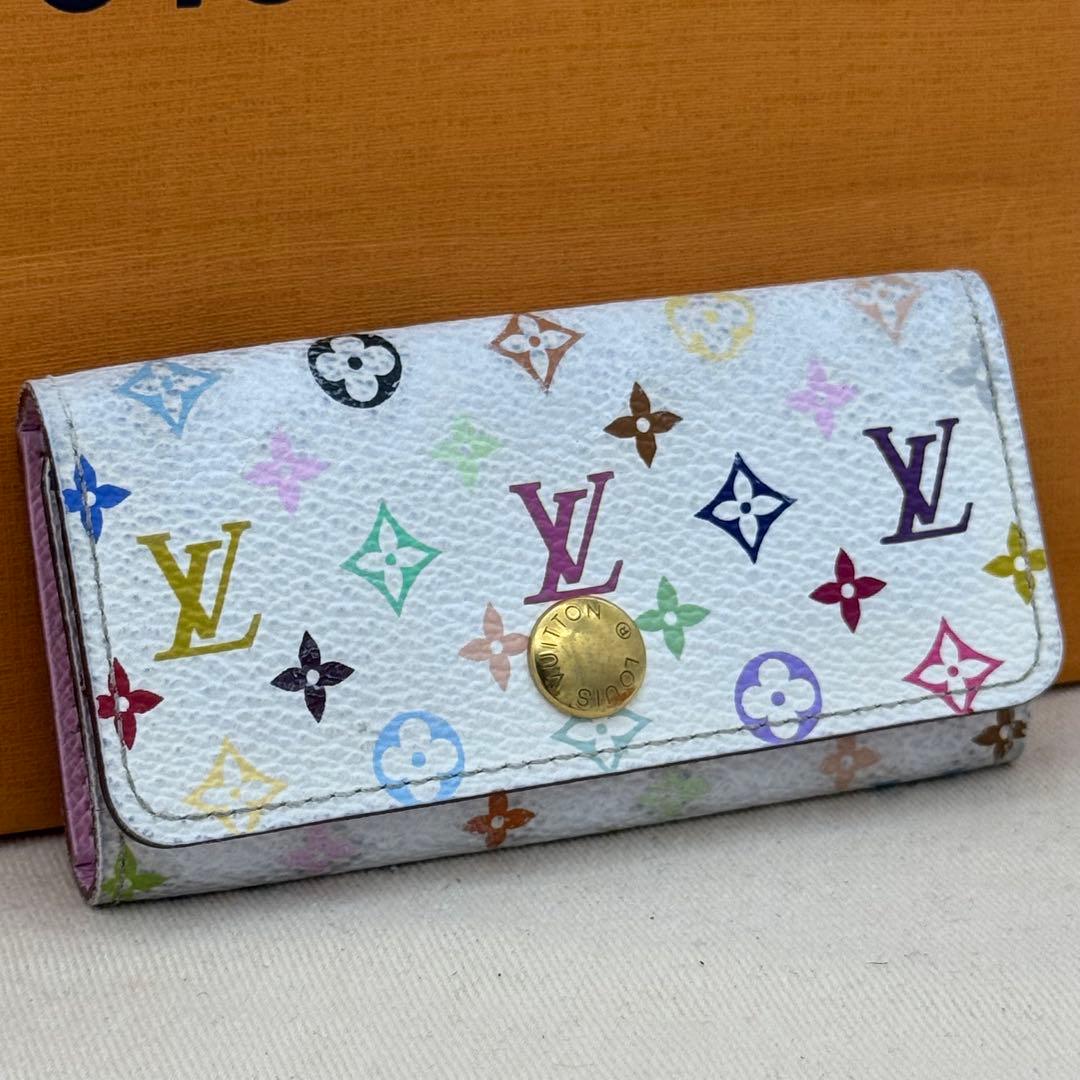✨良品✨ヴィトン ミュルティクレ4 モノグラム マルチカラー キーケース 4連