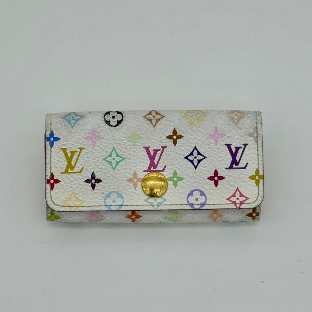 ✨良品✨ヴィトン ミュルティクレ4 モノグラム マルチカラー キーケース 4連