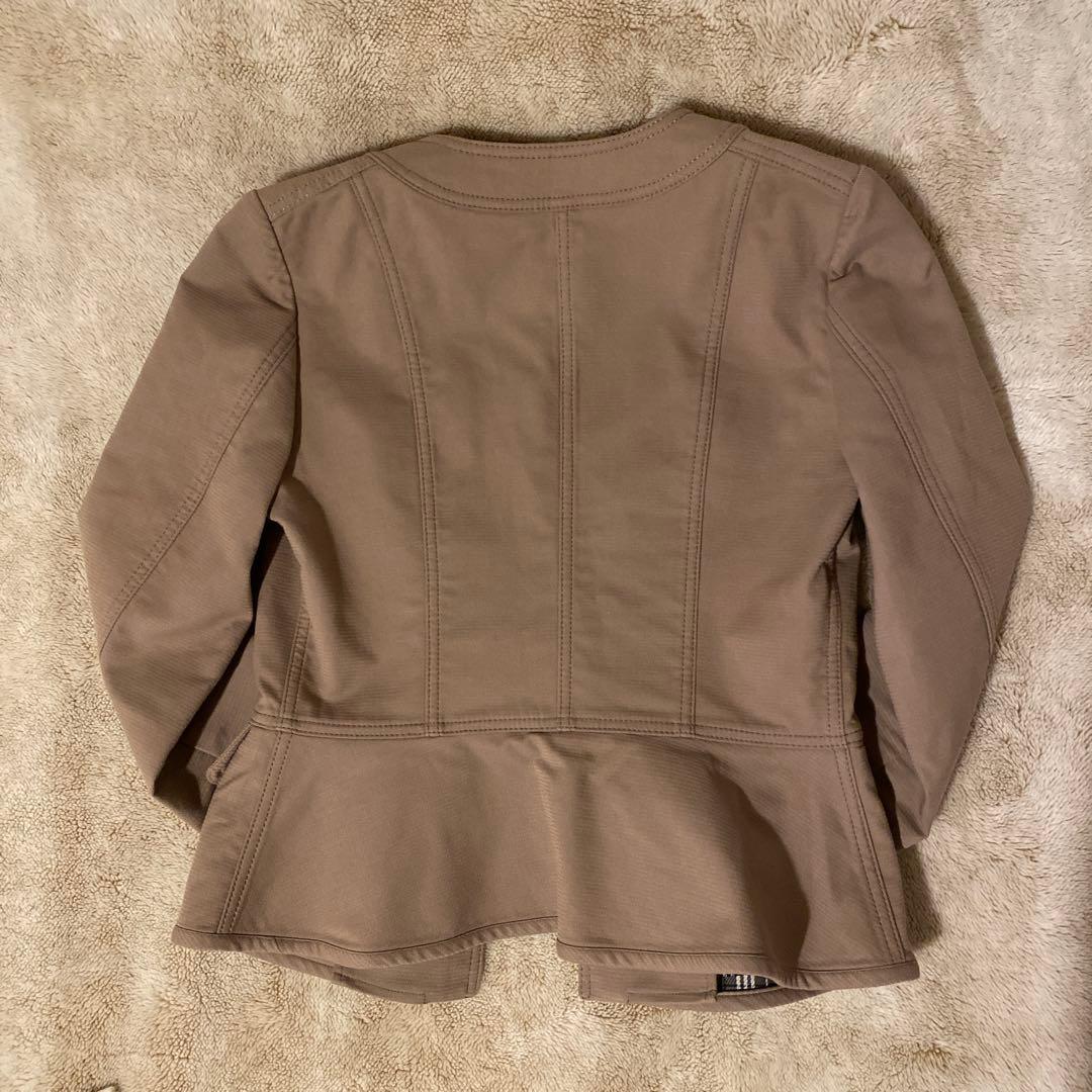 【美品】BARBERRYノーカラージャケット　38