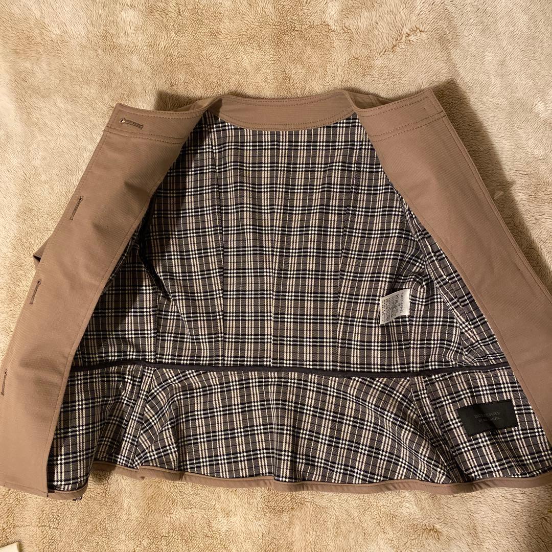 【美品】BARBERRYノーカラージャケット　38