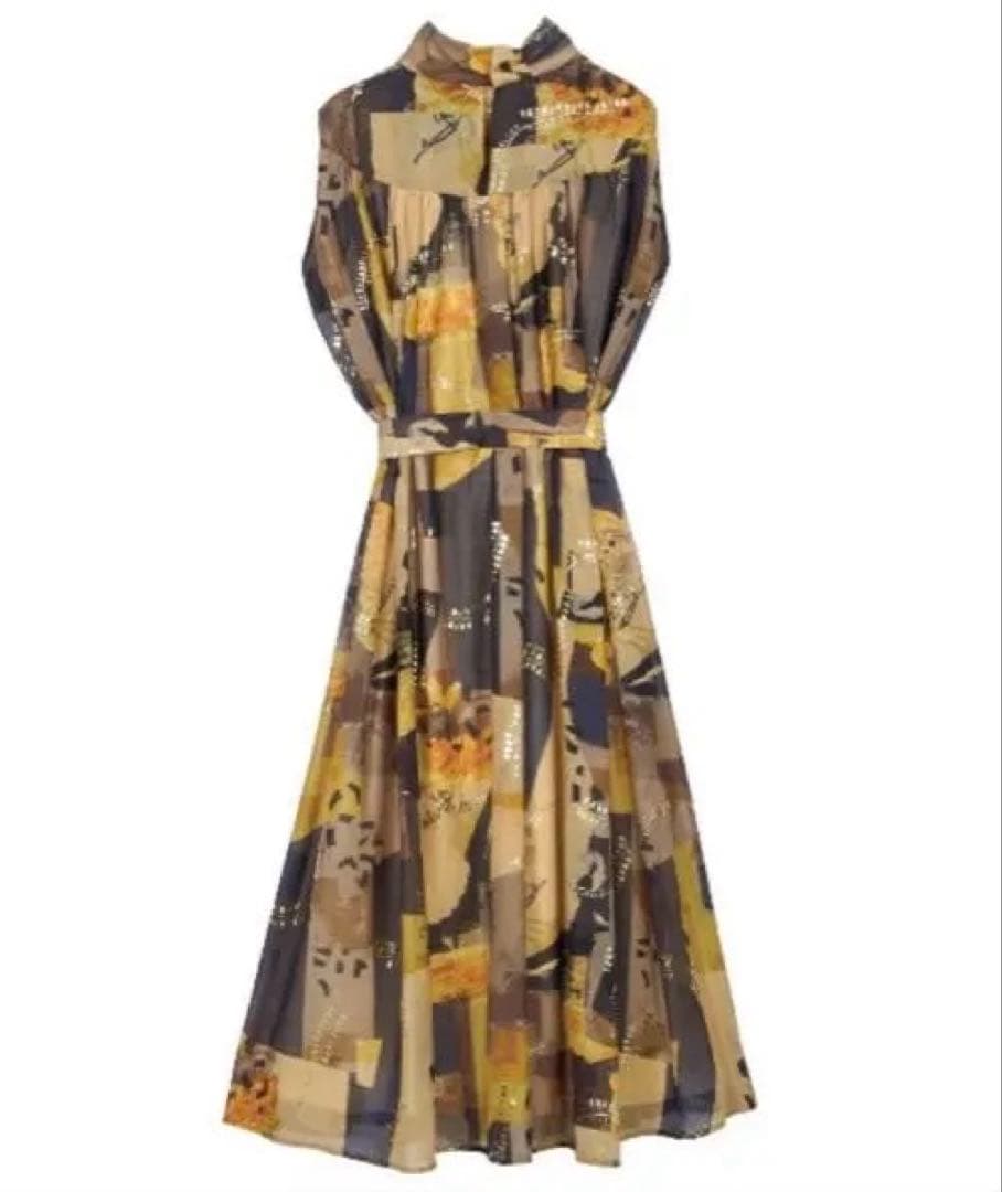 ワンピース ameri vintage EMILIE GATHER DRESS/M