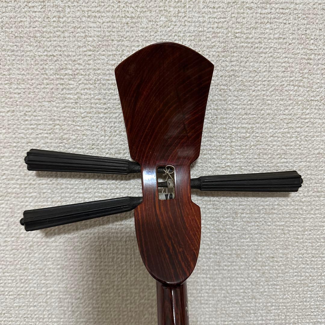 レア! 沖縄三線 和楽器 ハワイ 民族楽器 弦楽器 木目 付属品多数